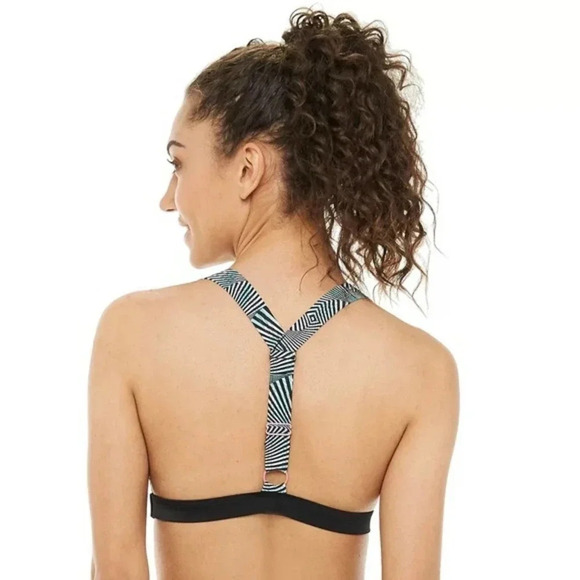 adidas Black Vortex V-Back Bikini Top Size M‎ - Picture 3 of 6